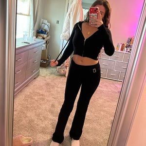 Fb dupe knit set black
